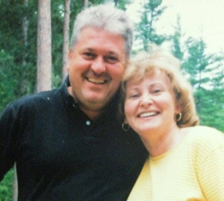 Ron and Annadeane together among the pines